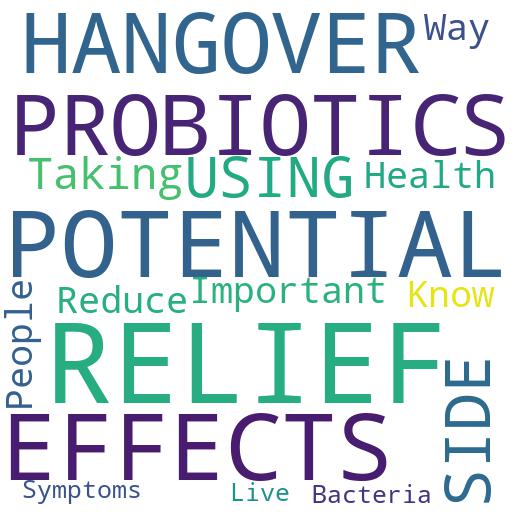 ARE THERE ANY POTENTIAL SIDE EFFECTS OF USING PROBIOTICS FOR HANGOVER RELIEF?: Buy - Comprar - ecommerce - shop online