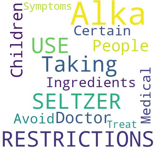 ARE THERE ANY RESTRICTIONS ON WHO CAN USE ALKA SELTZER?: Buy - Comprar - ecommerce - shop online