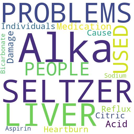 CAN ALKA SELTZER BE USED BY PEOPLE WITH LIVER PROBLEMS?: Buy - Comprar - ecommerce - shop online