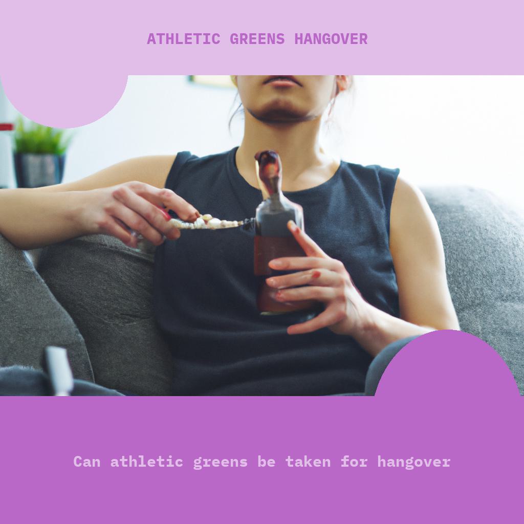 Can Athletic Greens be taken for hangover