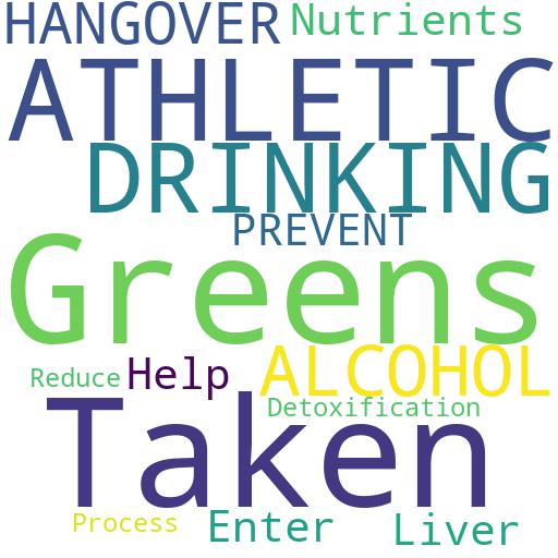 CAN ATHLETIC GREENS BE TAKEN WHEN DRINKING ALCOHOL TO PREVENT A HANGOVER?: Buy - Comprar - ecommerce - shop online