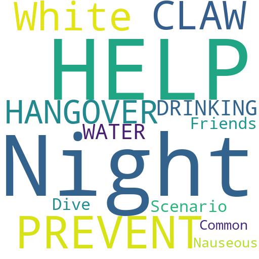 CAN DRINKING WATER DURING THE NIGHT HELP PREVENT A WHITE CLAW HANGOVER?: Buy - Comprar - ecommerce - shop online