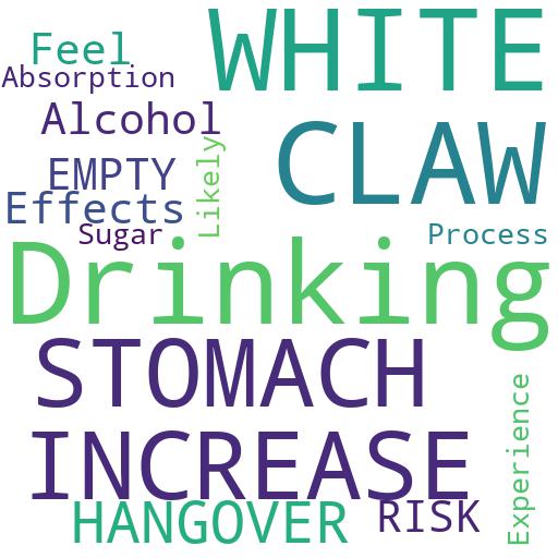 CAN DRINKING WHITE CLAW ON AN EMPTY STOMACH INCREASE THE RISK OF A HANGOVER?: Buy - Comprar - ecommerce - shop online
