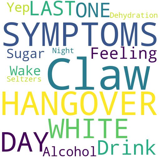 CAN HANGOVER SYMPTOMS FROM WHITE CLAW LAST FOR MORE THAN ONE DAY?: Buy - Comprar - ecommerce - shop online