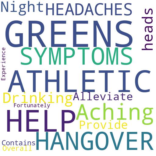 DOES ATHLETIC GREENS HELP WITH HEADACHES AND OTHER HANGOVER SYMPTOMS?: Buy - Comprar - ecommerce - shop online