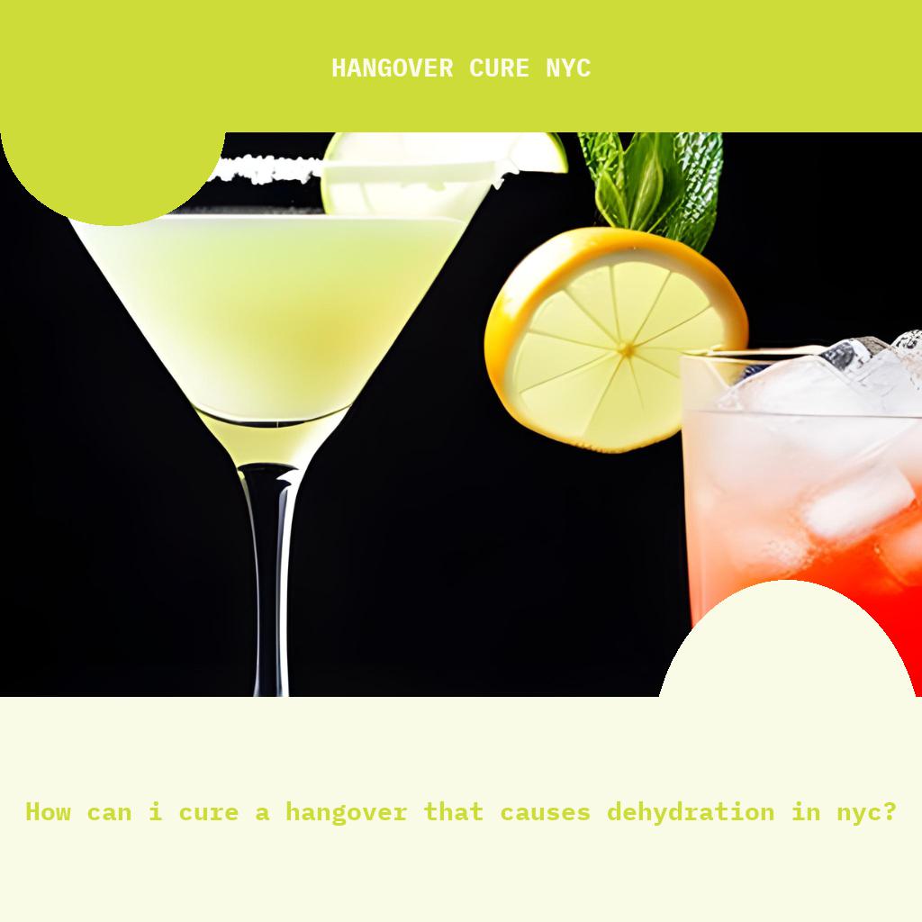 How can I cure a hangover that causes dehydration in NYC?