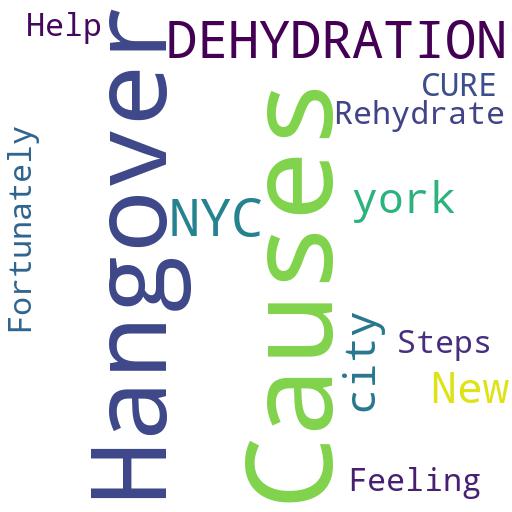 HOW CAN I CURE A HANGOVER THAT CAUSES DEHYDRATION IN NYC?: Buy - Comprar - ecommerce - shop online