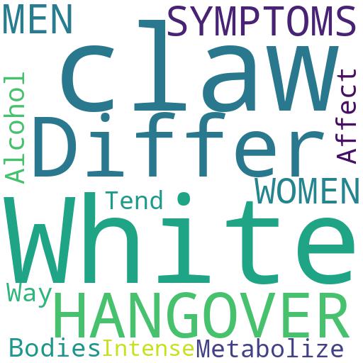 HOW DO HANGOVER SYMPTOMS FROM WHITE CLAW DIFFER BETWEEN MEN AND WOMEN?: Buy - Comprar - ecommerce - shop online