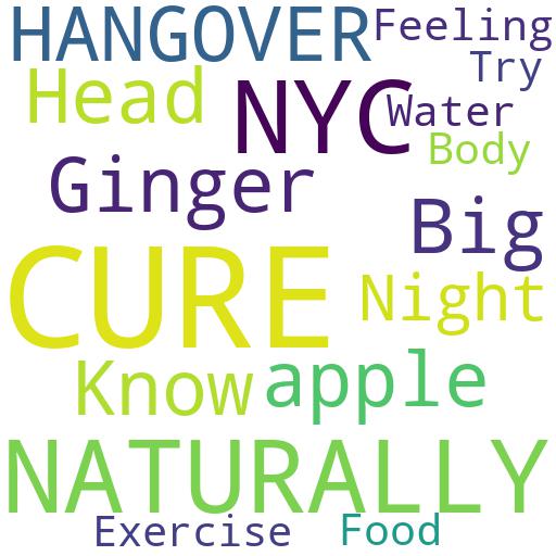 HOW DO I CURE A HANGOVER NATURALLY IN NYC?: Buy - Comprar - ecommerce - shop online