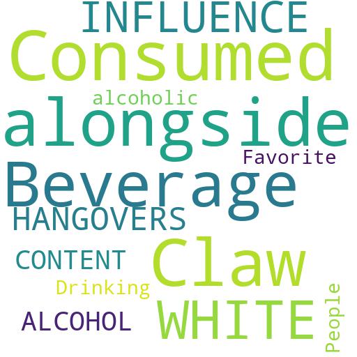 HOW DOES ALCOHOL CONTENT IN OTHER BEVERAGES CONSUMED ALONGSIDE WHITE CLAW INFLUENCE HANGOVERS?: Buy - Comprar - ecommerce - shop online