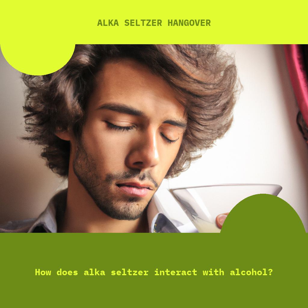 How does Alka Seltzer interact with alcohol?