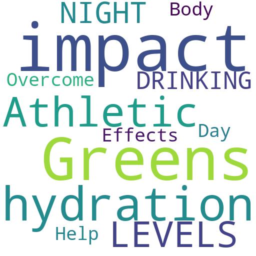 HOW DOES ATHLETIC GREENS IMPACT HYDRATION LEVELS AFTER A NIGHT OF DRINKING?: Buy - Comprar - ecommerce - shop online