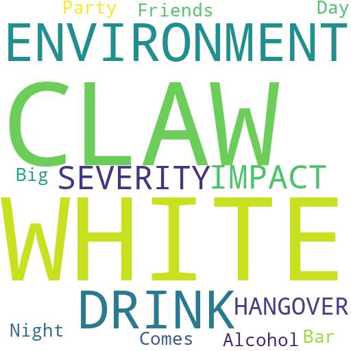 HOW DOES THE ENVIRONMENT WHERE YOU DRINK WHITE CLAW IMPACT THE SEVERITY OF A HANGOVER?: Buy - Comprar - ecommerce - shop online