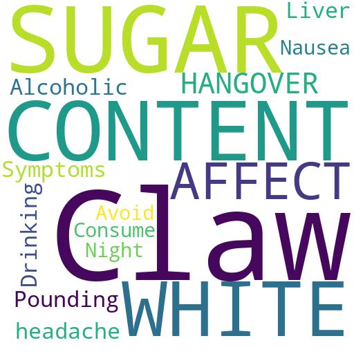 HOW DOES THE SUGAR CONTENT IN WHITE CLAW AFFECT YOUR HANGOVER?: Buy - Comprar - ecommerce - shop online