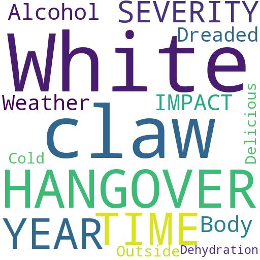 HOW DOES THE TIME OF YEAR IMPACT THE SEVERITY OF A WHITE CLAW HANGOVER?: Buy - Comprar - ecommerce - shop online