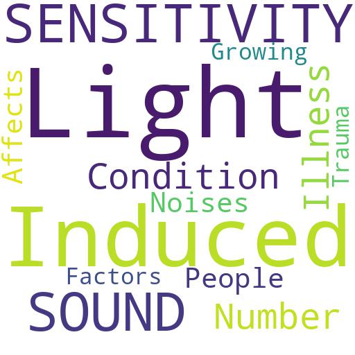 INDUCED SENSITIVITY TO LIGHT AND SOUND?: Buy - Comprar - ecommerce - shop online