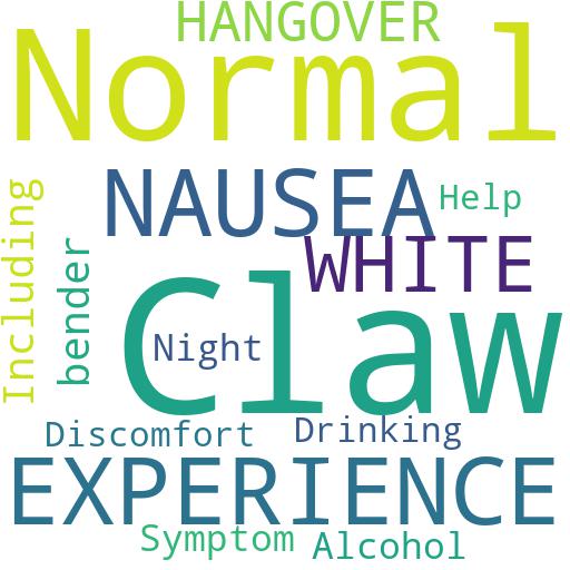 IS IT NORMAL TO EXPERIENCE NAUSEA DURING A WHITE CLAW HANGOVER?: Buy - Comprar - ecommerce - shop online