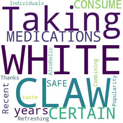 IS IT SAFE TO CONSUME WHITE CLAW WHILE TAKING CERTAIN MEDICATIONS?: Buy - Comprar - ecommerce - shop online
