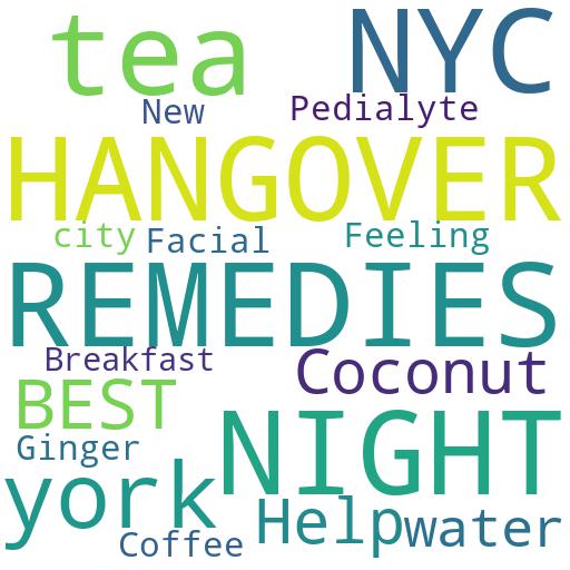 WHAT ARE SOME OF THE BEST HANGOVER REMEDIES FOR A NIGHT OUT IN NYC?: Buy - Comprar - ecommerce - shop online