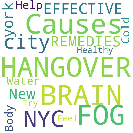 WHAT ARE SOME OF THE MOST EFFECTIVE HANGOVER REMEDIES FOR A HANGOVER THAT CAUSES BRAIN FOG IN NYC?: Buy - Comprar - ecommerce - shop online