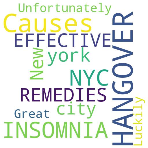 WHAT ARE SOME OF THE MOST EFFECTIVE HANGOVER REMEDIES FOR A HANGOVER THAT CAUSES INSOMNIA IN NYC?: Buy - Comprar - ecommerce - shop online