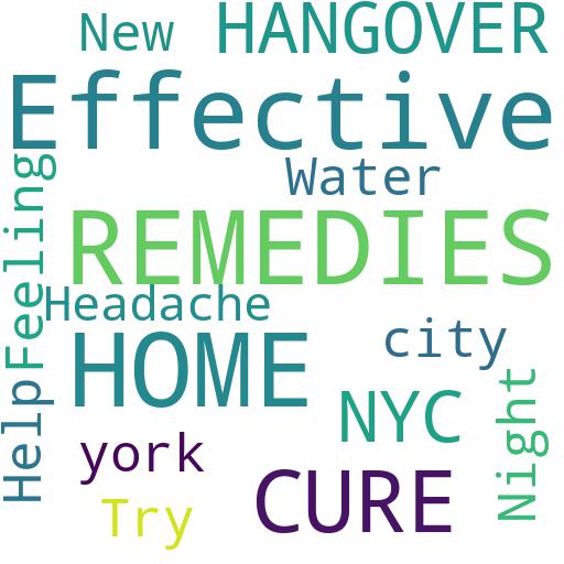 WHAT ARE THE MOST EFFECTIVE HOME REMEDIES TO CURE A HANGOVER IN NYC?: Buy - Comprar - ecommerce - shop online