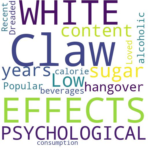 WHAT ARE THE PSYCHOLOGICAL EFFECTS OF WHITE CLAW HANGOVERS?: Buy - Comprar - ecommerce - shop online