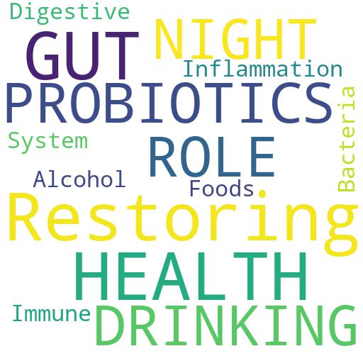 WHAT IS THE ROLE OF PROBIOTICS IN RESTORING GUT HEALTH AFTER A NIGHT OF DRINKING?: Buy - Comprar - ecommerce - shop online