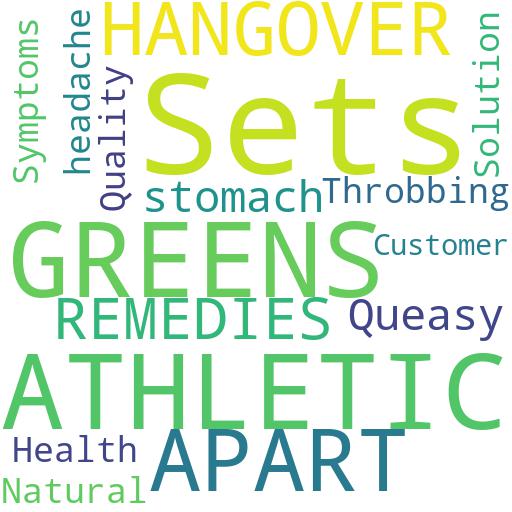 WHAT SETS ATHLETIC GREENS APART FROM OTHER HANGOVER REMEDIES?: Buy - Comprar - ecommerce - shop online