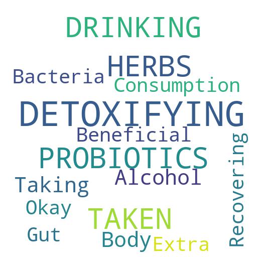 CAN PROBIOTICS BE TAKEN WITH DETOXIFYING HERBS AFTER DRINKING?: Advises - Buy - Comprar - ecommerce - shop online