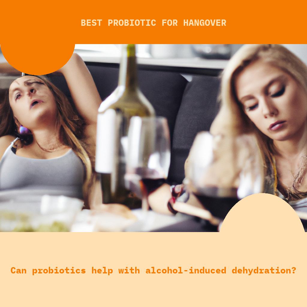 Can probiotics help with alcohol-induced dehydration?