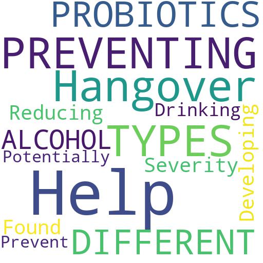 CAN PROBIOTICS HELP WITH PREVENTING HANGOVERS FROM DIFFERENT TYPES OF ALCOHOL?: Advises - Buy - Comprar - ecommerce - shop online