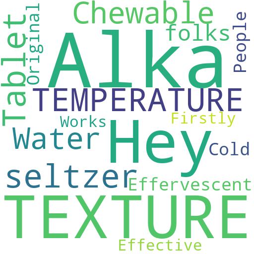 DOES THE TEMPERATURE OR TEXTURE OF THE ALKA: Advises - Buy - Comprar - ecommerce - shop online