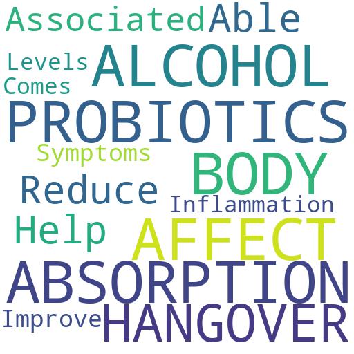 HOW DO PROBIOTICS AFFECT THE ABSORPTION OF ALCOHOL IN THE BODY DURING A HANGOVER?: Advises - Buy - Comprar - ecommerce - shop online