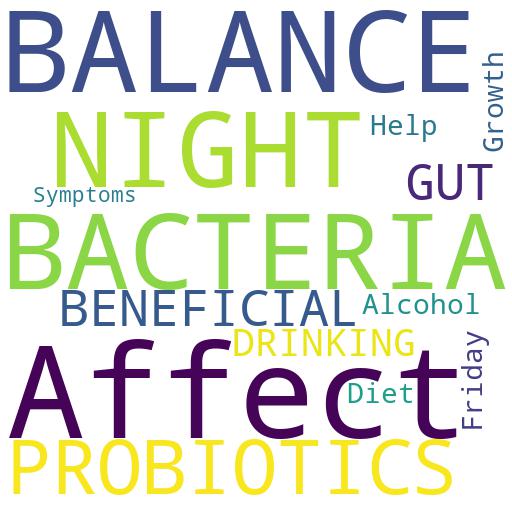HOW DO PROBIOTICS AFFECT THE BALANCE OF BENEFICIAL BACTERIA IN THE GUT AFTER A NIGHT OF DRINKING?: Advises - Buy - Comprar - ecommerce - shop online