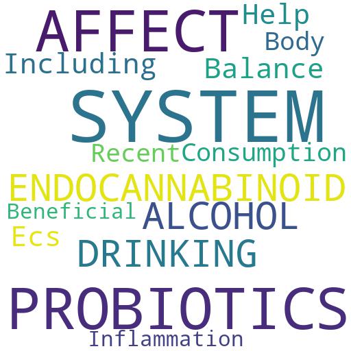 HOW DO PROBIOTICS AFFECT THE ENDOCANNABINOID SYSTEM AFTER DRINKING ALCOHOL?: Advises - Buy - Comprar - ecommerce - shop online