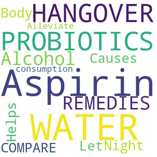 HOW DO PROBIOTICS COMPARE TO OTHER HANGOVER REMEDIES, LIKE ASPIRIN OR WATER?: Advises - Buy - Comprar - ecommerce - shop online