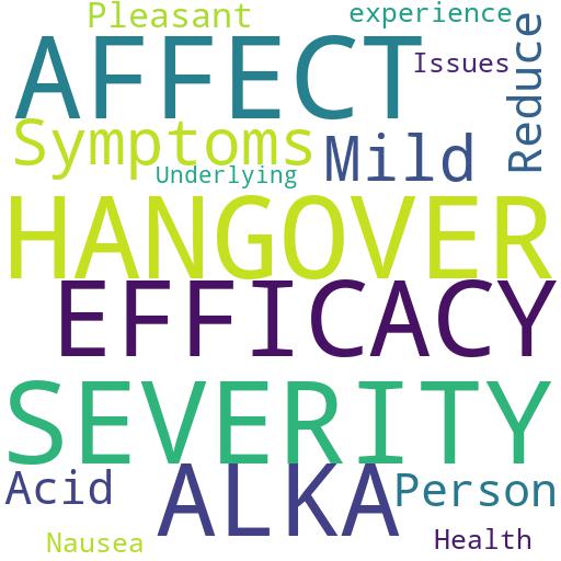 HOW DOES THE SEVERITY OF A HANGOVER AFFECT THE EFFICACY OF ALKA: Advises - Buy - Comprar - ecommerce - shop online