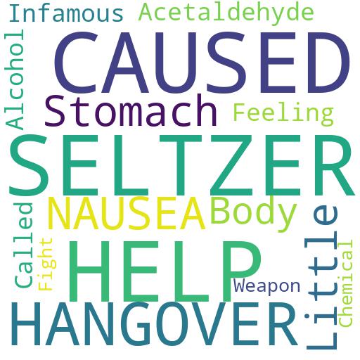 SELTZER HELP WITH NAUSEA CAUSED BY A HANGOVER?: Advises - Buy - Comprar - ecommerce - shop online