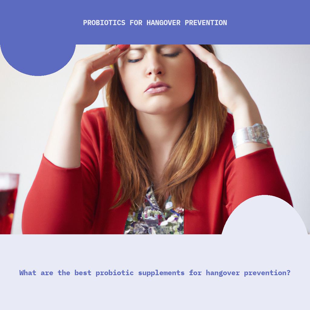 What are the best probiotic supplements for hangover prevention?